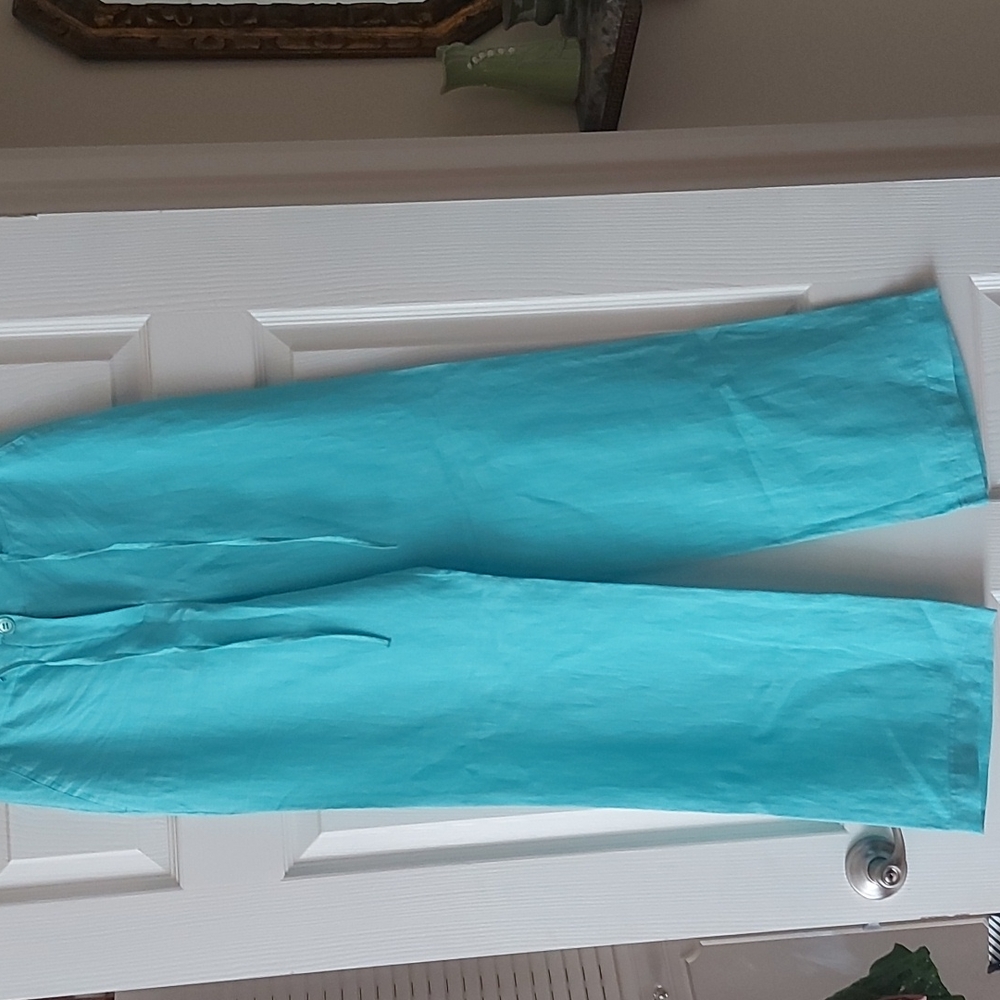 Alain Manoukian Linen Palazzo Pants